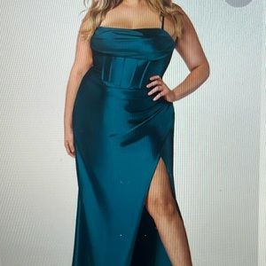 Azazie dress 1xL dark teal